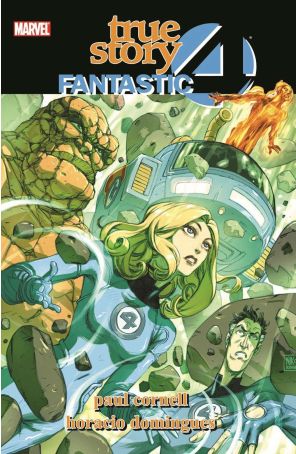 Fantastic Four: True Story TPB 1 published by Marvel with cover art by Niko Henrichon