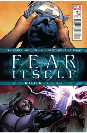 Fear Itself 4 published by Marvel with cover art by Stuart Immonen