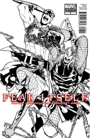 Fear Itself 6D published by Marvel with cover art by Humberto Ramos