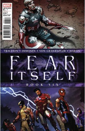 Fear Itself 6 published by Marvel with cover art by Stuart Immonen