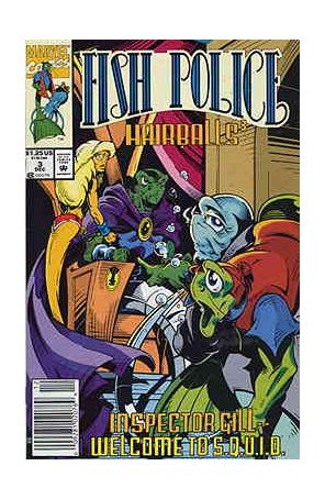 Fish Police (Marvel) 3 (Newsstand) published by Marvel