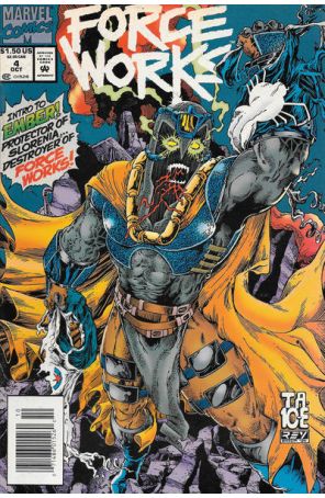 Force Works 4 (Newsstand) published by Marvel with cover art by Thomas Tenney