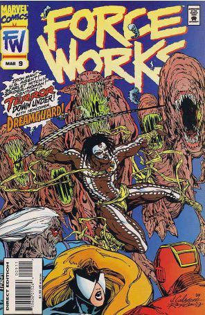 Force Works 9 published by Marvel with cover art by Jim Calafiore