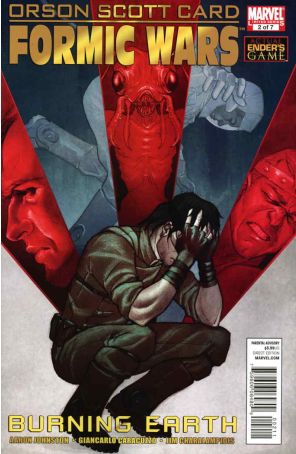Formic Wars: Burning Earth 2 published by Marvel with cover art by Jenny Frison