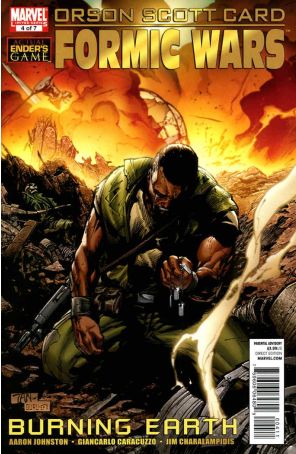Formic Wars: Burning Earth 4 published by Marvel with cover art by Billy Tan