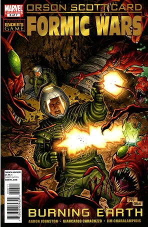 Formic Wars: Burning Earth 6 published by Marvel with cover art by Billy Tan