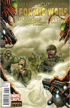 Formic Wars: Burning Earth 7 published by Marvel with cover art by Billy Tan