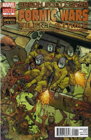 Formic Wars: Silent Strike 1 published by Marvel with cover art by Giuseppe Camuncoli