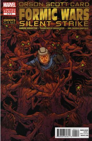 Formic Wars: Silent Strike 4 published by Marvel with cover art by Giuseppe Camuncoli