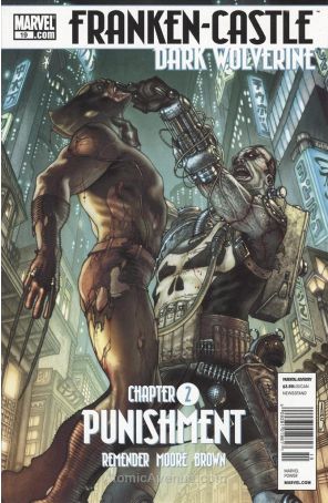 Franken-Castle 19 (Newsstand) published by Marvel with cover art by Simone Bianchi
