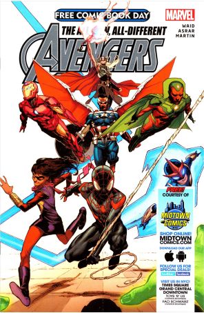Free Comic Book Day (Marvel) 2015A (2nd) published by Marvel with cover art by Jerome Opena and Nick Bradshaw (back cover)