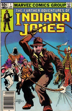 The Further Adventures of Indiana Jones 1 (Newsstand) published by Marvel with cover art by Terry Austin