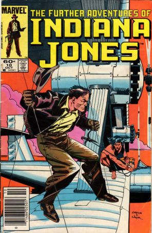 The Further Adventures of Indiana Jones 10 (Newsstand) published by Marvel with cover art by Howard Chaykin