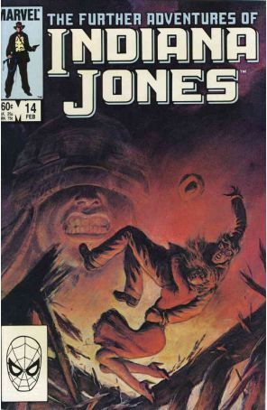 The Further Adventures of Indiana Jones 14 published by Marvel with cover art by Bret Blevins