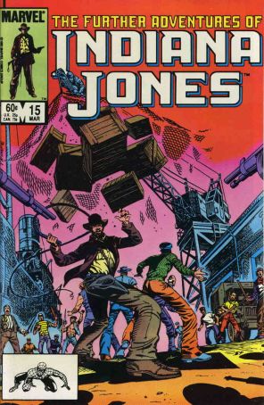 The Further Adventures of Indiana Jones 15 published by Marvel with cover art by Herb Trimpe