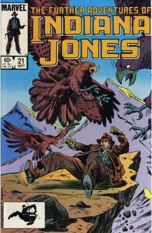 The Further Adventures of Indiana Jones 21 published by Marvel with cover art by Joe Brozowski