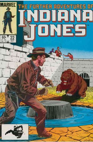 The Further Adventures of Indiana Jones 22 published by Marvel with cover art by Joe Brozowski