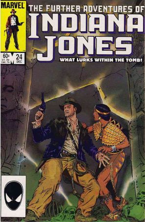 The Further Adventures of Indiana Jones 24 published by Marvel with cover art by Michael Golden