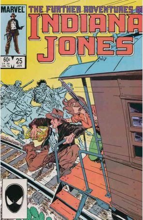 The Further Adventures of Indiana Jones 25 published by Marvel with cover art by Michael Golden