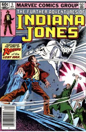 The Further Adventures of Indiana Jones 5 (Newsstand) published by Marvel with cover art by Ron Frenz