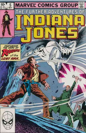 The Further Adventures of Indiana Jones 5 published by Marvel with cover art by Ron Frenz