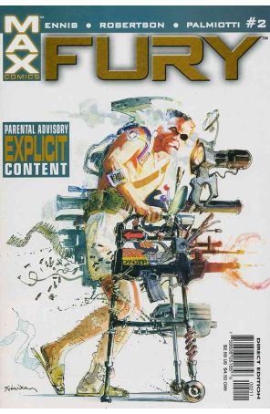 Fury (2nd series) 2 published by Marvel with cover art by Bill Sienkiewicz