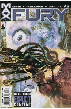 Fury (2nd series) 3 published by Marvel with cover art by Bill Sienkiewicz