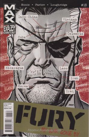 Fury Max 13 published by Marvel with cover art by Dave Johnson