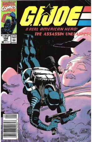 G.I. Joe, A Real American Hero 104 (Newsstand) published by Marvel with cover art by Lee Weeks