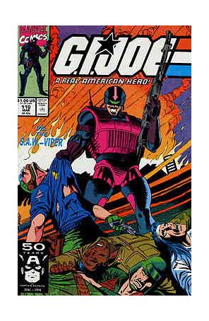 G.I. Joe, A Real American Hero 110 published by Marvel with cover art by Ron Garney