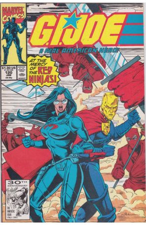 G.I. Joe, A Real American Hero 120 published by Marvel with cover art by Andrew Wildman