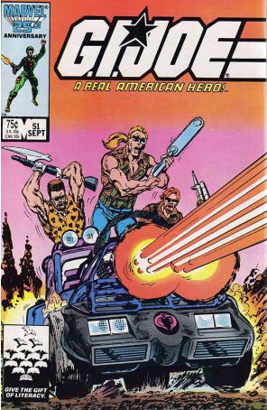 G.I. Joe, A Real American Hero 51 published by Marvel with cover art by John Byrne