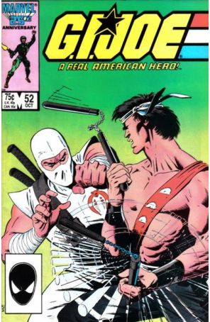 G.I. Joe, A Real American Hero 52 published by Marvel with cover art by Mike Zeck