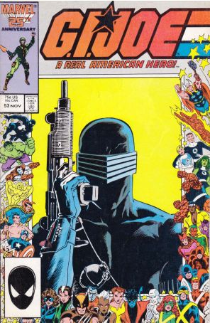 G.I. Joe, A Real American Hero 53 (2nd) published by Marvel with cover art by Mike Zeck