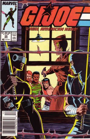 G.I. Joe, A Real American Hero 66 (Newsstand) published by Marvel with cover art by Mike Zeck