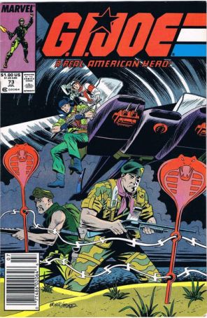 G.I. Joe, A Real American Hero 73 (Newsstand) published by Marvel with cover art by Ron Wagner