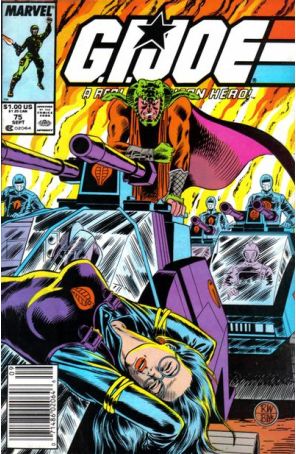 G.I. Joe, A Real American Hero 75 (Newsstand) published by Marvel with cover art by Ron Wagner