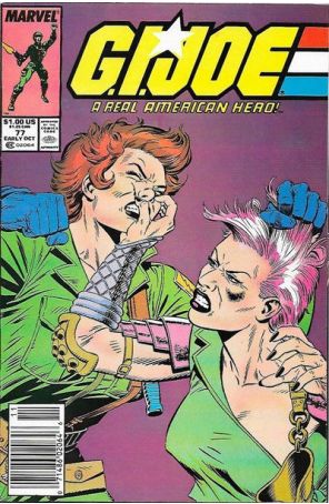 G.I. Joe, a Real American Hero 77 (Newsstand) published by Marvel with cover art by Marshall Rogers