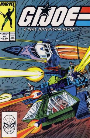 G.I. Joe, A Real American Hero 80 published by Marvel with cover art by Ron Wagner