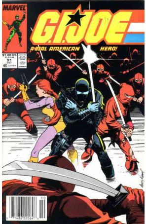 G.I. Joe, A Real American Hero 91 (Newsstand) published by Marvel with cover art by Andy Kubert