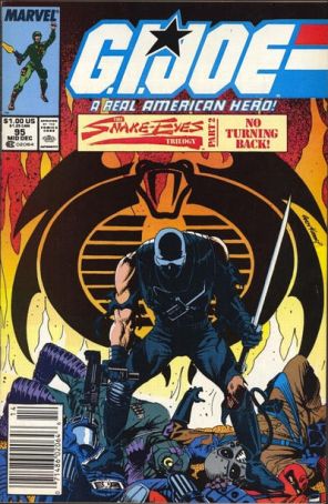 G.I. Joe, A Real American Hero 95 (Newsstand) published by Marvel with cover art by Andy Kubert