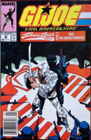 G.I. Joe, A Real American Hero 96 (Newsstand) published by Marvel with cover art by Andy Kubert