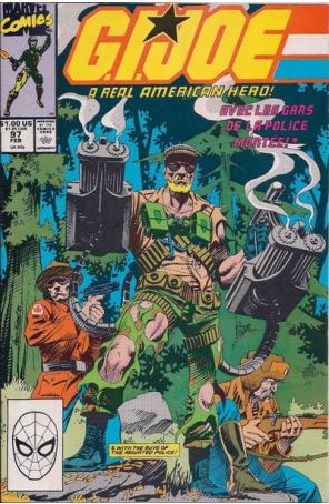 G.I. Joe, A Real American Hero 97 published by Marvel with cover art by Andy Kubert