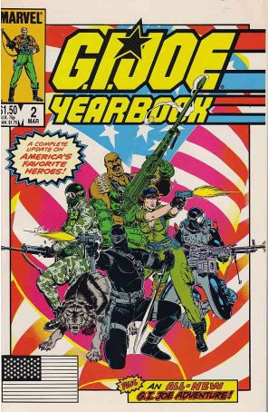 G.I. Joe, A Real American Hero Yearbook 2 published by Marvel with cover art by MIchael Golden