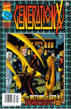 Generation X 12 (Newsstand) published by Marvel with cover art by Chris Bachalo