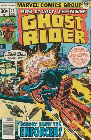 Ghost Rider (Vol. 1) 22 published by Marvel with cover art by Jack Kirby