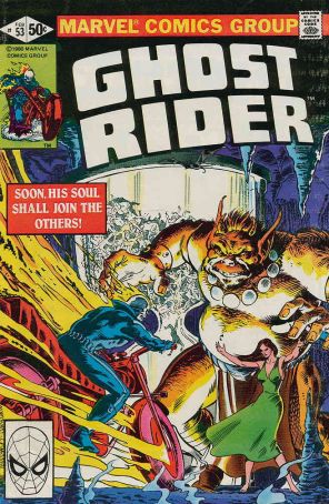 Ghost Rider (Vol. 1) 53 published by Marvel with cover art by Bob Budiansky