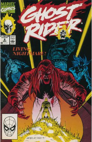 Ghost Rider (Vol. 2) 8 published by Marvel with cover art by Javier Saltares
