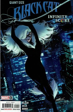 Giant-Size Black Cat: Infinity Score 1 published by Marvel with cover art by Pepe Larraz
