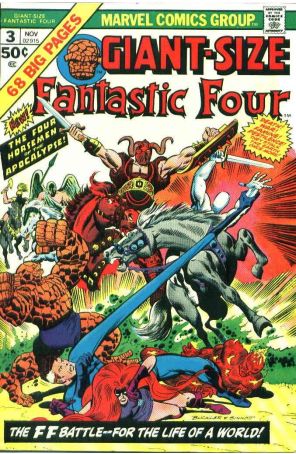 Giant-Size Fantastic Four 3 published by Marvel with cover art by Rich Buckler